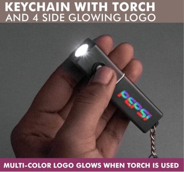 Keyring with torch