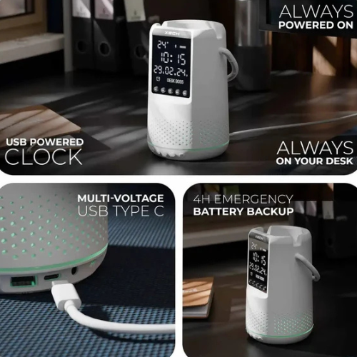table clock with speaker