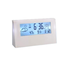 weather station table clock