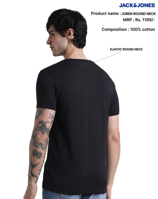 Jack & Jones Joren Premium Round Neck T-Shirts with Logo - Image 8