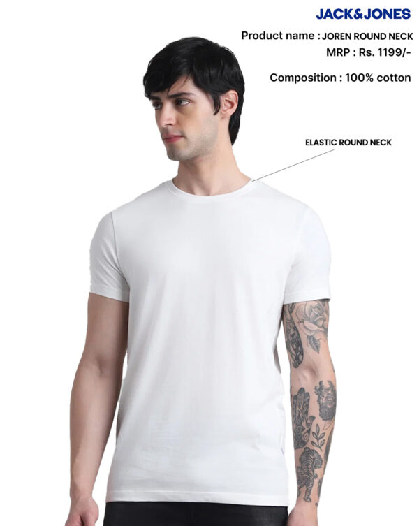 Jack & Jones Joren Premium Round Neck T-Shirts with Logo - Image 6