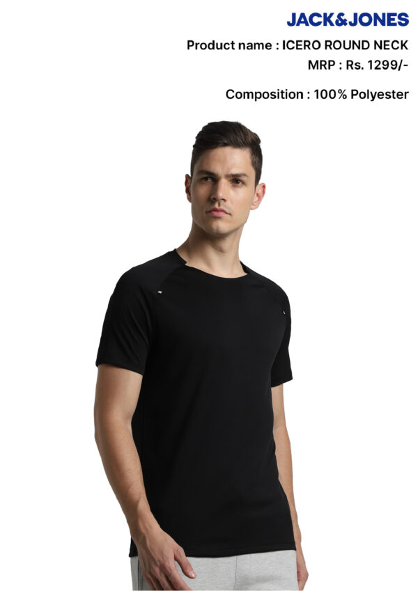 Jack & Jones- Icero Premiums Round Neck T-Shirts with Logo - Image 2