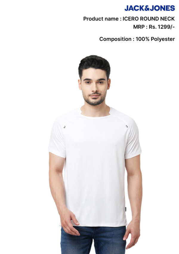 Jack & Jones- Icero Premiums Round Neck T-Shirts with Logo - Image 7