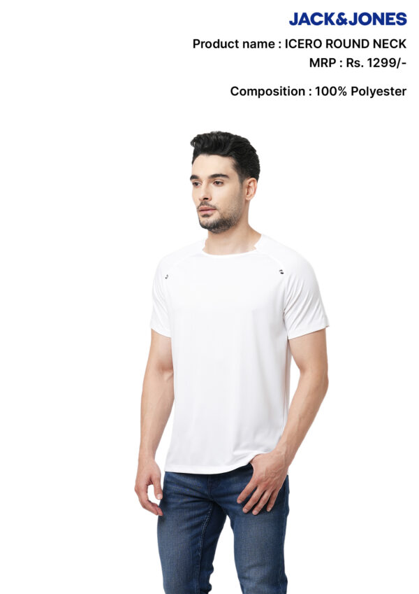 Jack & Jones- Icero Premiums Round Neck T-Shirts with Logo - Image 4