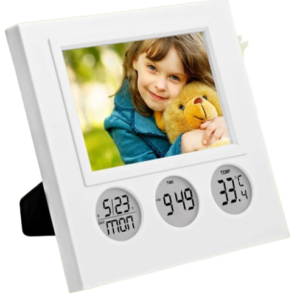 clock with photo frame