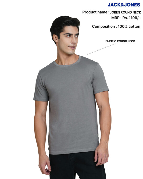 Jack & Jones Joren Premium Round Neck T-Shirts with Logo - Image 2