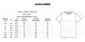 joren size chart