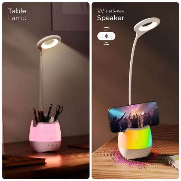 XECH- LumosX Multifunctional Table Lamp with Wireless Speaker - Image 9