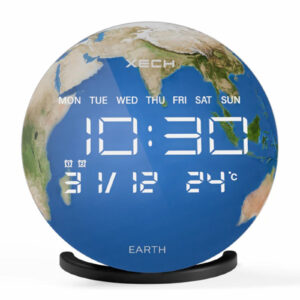 XECH Solaris X Earth Clock with Wireless Speaker