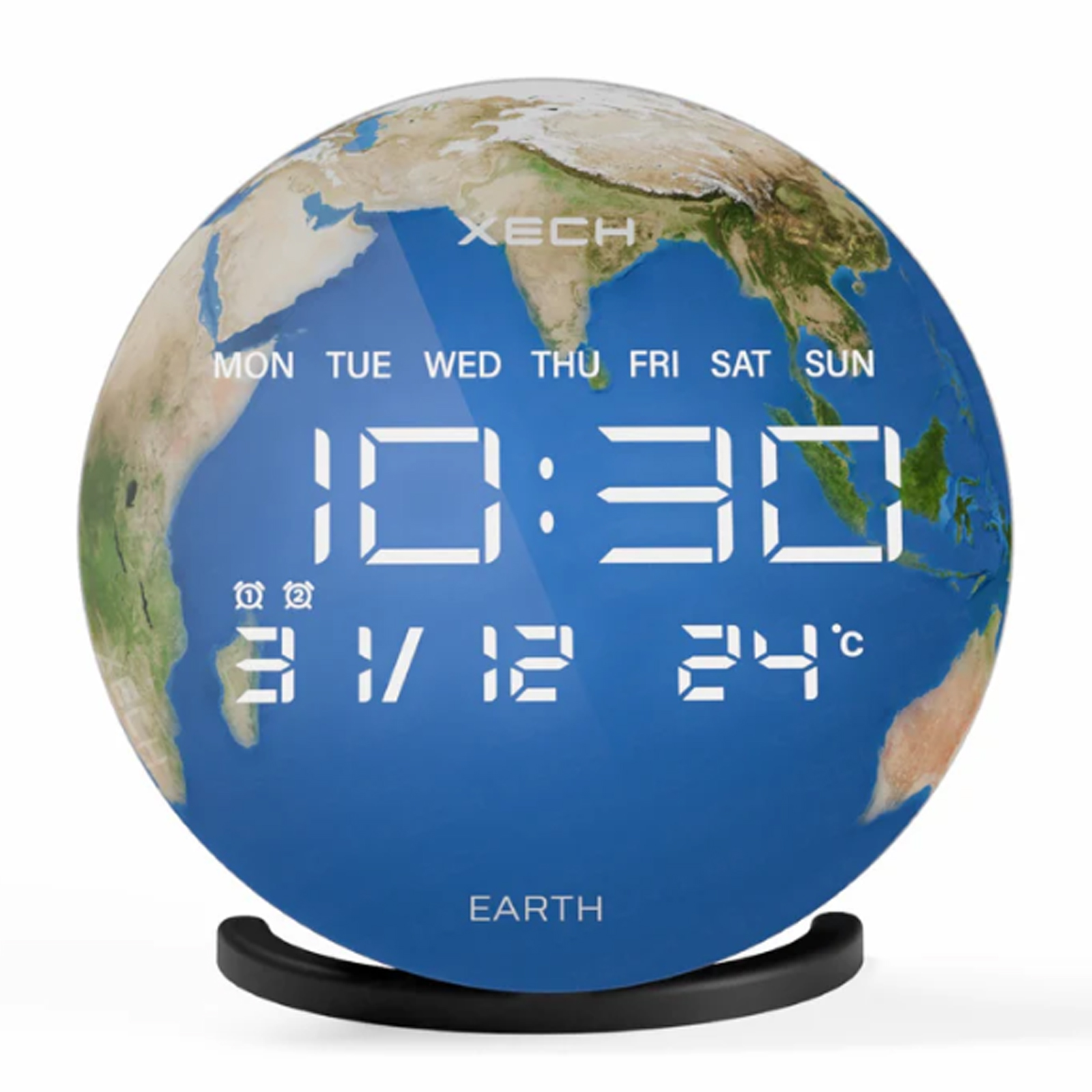XECH Solaris X Earth Clock with Wireless Speaker