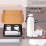 3pc Gift Set | Square Steel Bottle