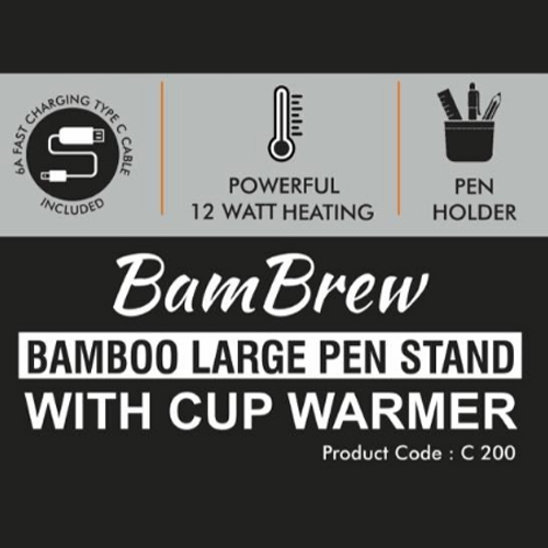 BamBrew Bamboo Large Pen stand