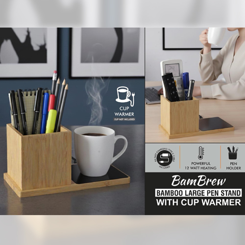 BamBrew Bamboo Large Pen stand