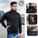 Benetton Bonded Fleece Jacket Highneck