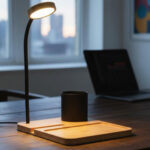 GlowNest Bamboo Wireless Charger