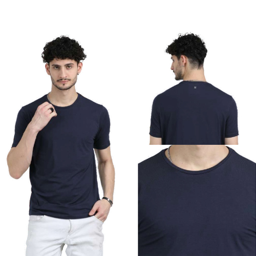 Rare Rabbit Signature Round Neck T-shirt