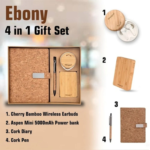 Cork Ebony 4 in 1 Gift Set