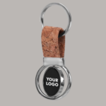 Cork KeyChain with Round Rotating