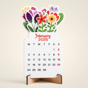 Floral Bouquet Calendar (MDF) Eco-Friendly