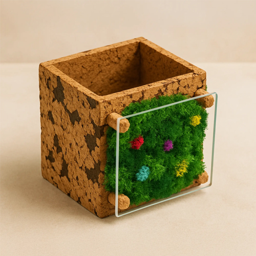 Forest Cork Scape Pen Stand Eco-Friendly Forest Cork Scape Pen Stand Eco-Friendly