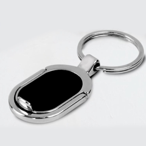 Oval Keychain with Phone Stand