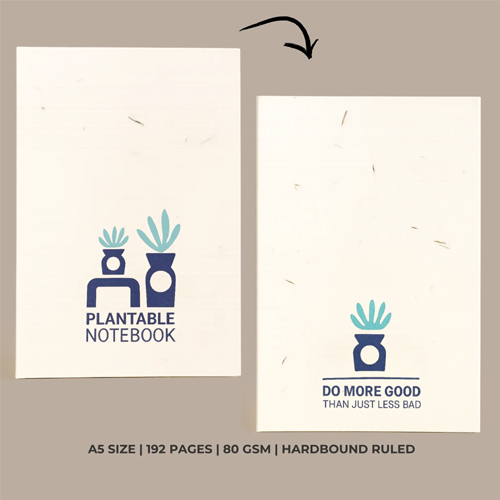 Plantable Diary Notebook A5