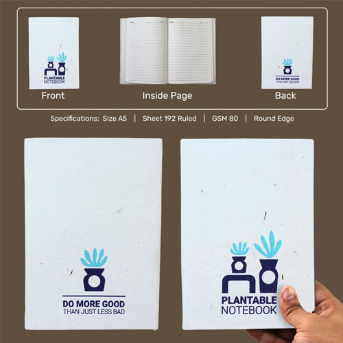 Plantable Diary Notebook A5