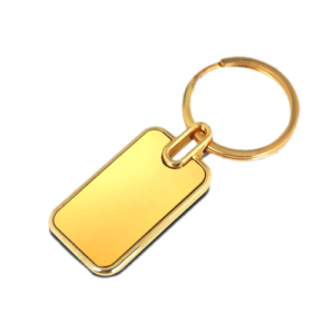 Rectangle Metal Keychain
