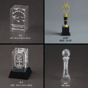 Awards Crystal Trophies