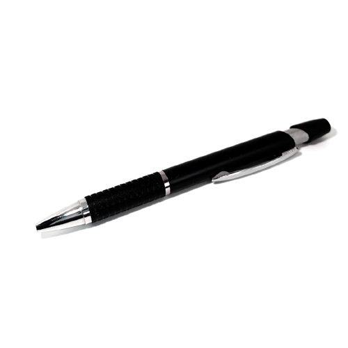 Plastic Pen Click Black and Sliver