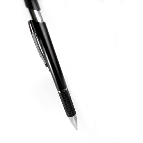 Plastic Pen Click Black and Sliver