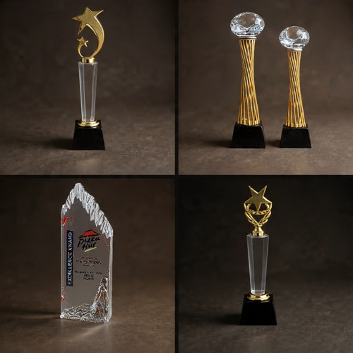 Crystal Trophies with Logo Crystal Trophies with Logo