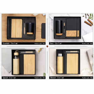 3 in 1 Diary Pen Bottle Gift Set