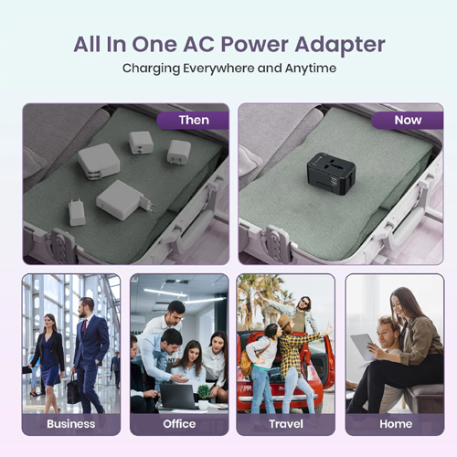 Portronics JuiceMate 2 Travel Adapter