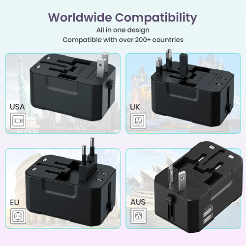 Portronics JuiceMate 2 Travel Adapter