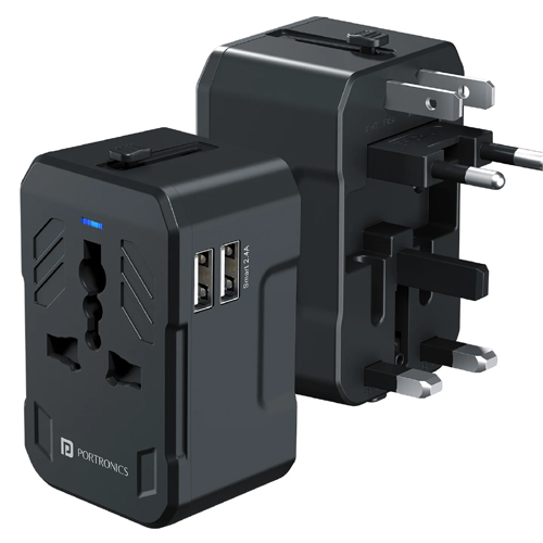 Portronics JuiceMate 2 Travel Adapter