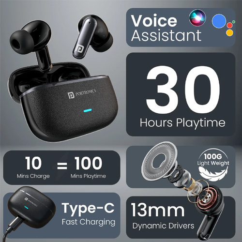 Portronics Twins One Plus Earbuds