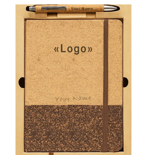 Golden Combo – Eco-Friendly Notebook & Pen Gift Set