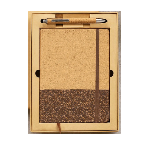 Golden Combo – Eco-Friendly Notebook & Pen Gift Set