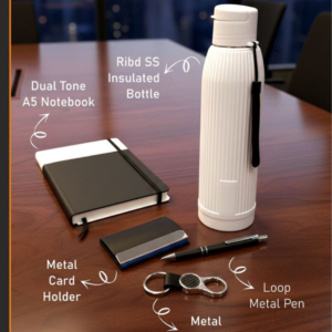 Premium 5-in-1 Corporate Gift Set – Bottle, Notebook & Pen