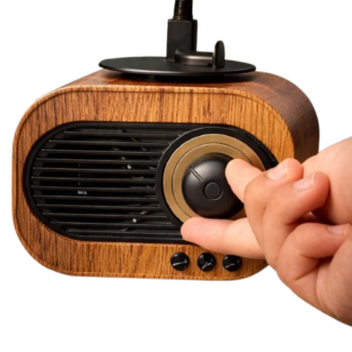 Vintage – Retro Wooden Bluetooth Speaker with Gramophone