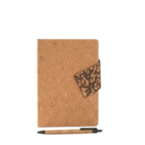 Notebook Gift Set of 2 – Cork Notebook with Magnetic Flap & Cork Pen in Hard Box Notebook Gift Set of 2 – Cork Notebook with Magnetic Flap & Cork Pen in Hard Box