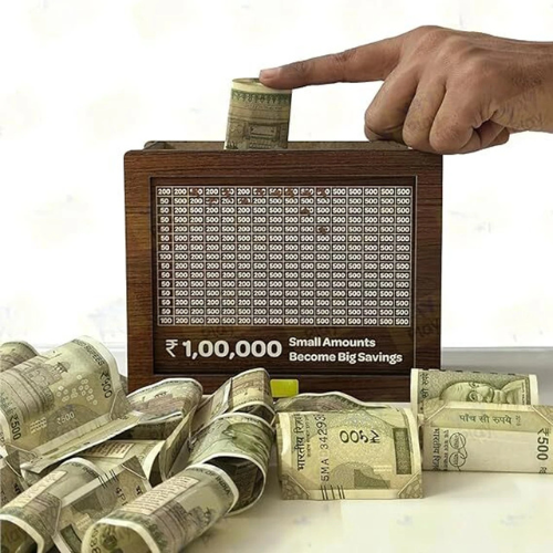 Money Saving Challenge Board – Mood Wooden Savings Tracker
