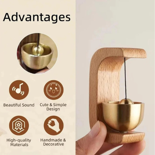 Wooden Door Bell – Trend Treat Brass Entryway Chime