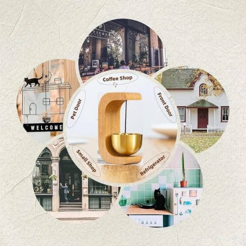Wooden Door Bell – Trend Treat Brass Entryway Chime