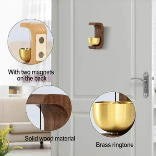Wooden Door Bell – Trend Treat Brass Entryway Chime