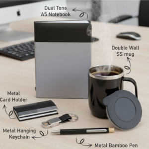 Premium Executive Gift Set of 5 – Notebook & Mug