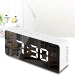 Corporate Gift Mirror Alarm Clock – Edgy LED Digital Clock