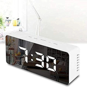 Corporate Gift Mirror Alarm Clock – Edgy LED Digital Clock