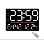 Rectangular LED Wall Clock with Remote – Spectra Digital Display Clock